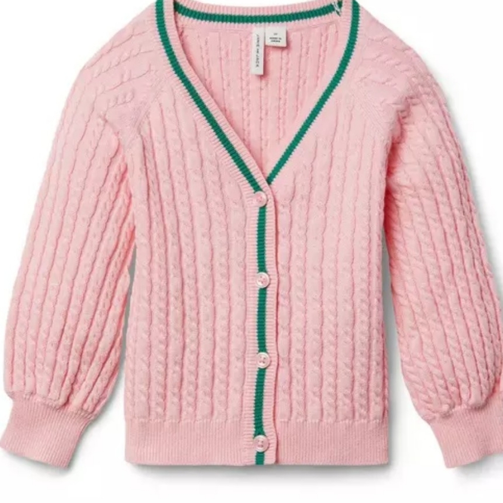 Pink and cardigan balloon sleeve